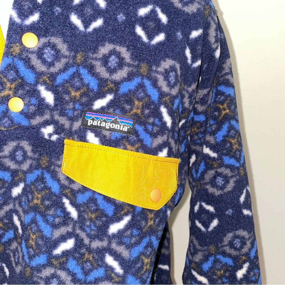 Patagonia Synchilla fleece Snap T Pullover blue Tundra Cluster half zip size XS - Picture 4 of 16